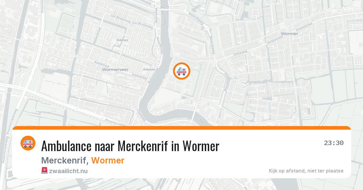 Ambulance naar Merckenrif in Wormer — 26 jul 2026