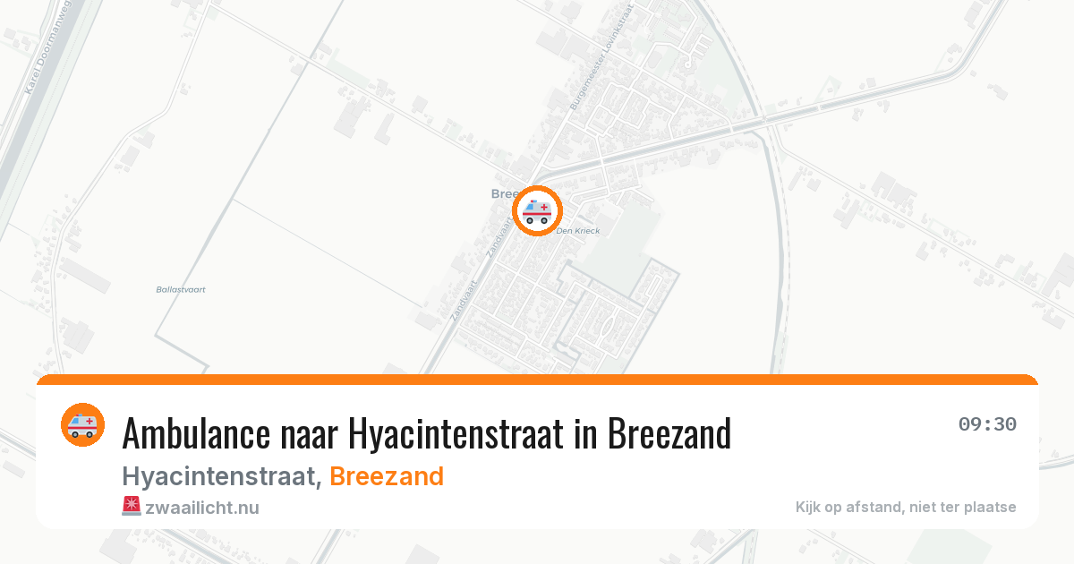Ambulance naar Hyacintenstraat in Breezand — 15 jul 2026