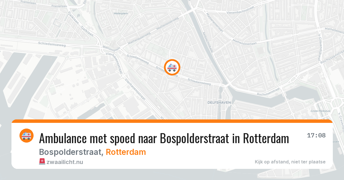 Ambulance met spoed naar Bospolderstraat in Rotterdam — 11 jul 2026