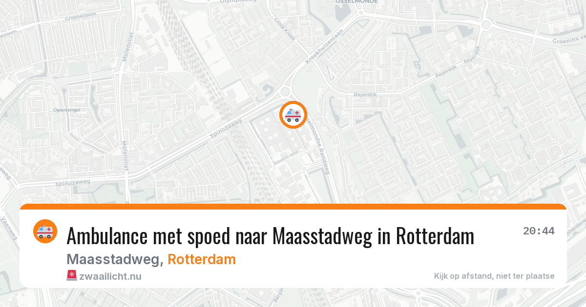 Ambulance met spoed naar Maasstadweg in Rotterdam — 17 jul 2026