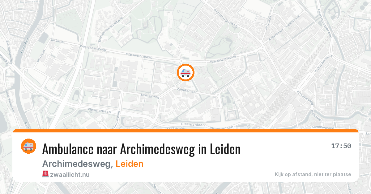 Ambulance naar Archimedesweg in Leiden — 10 jul 2026