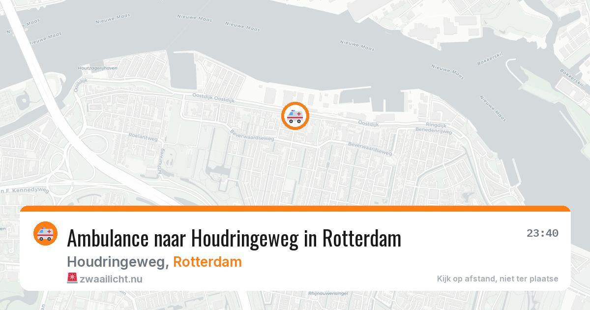 Ambulance naar Houdringeweg in Rotterdam — 23 apr 2026