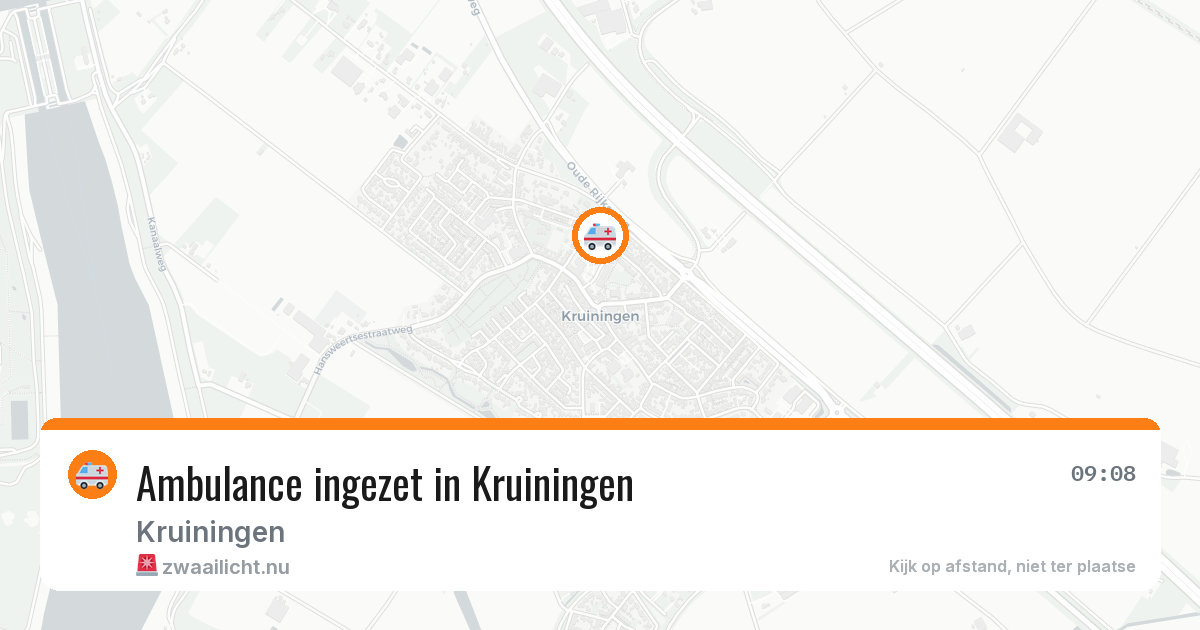 Ambulance ingezet in Kruiningen — 16 mei 2026