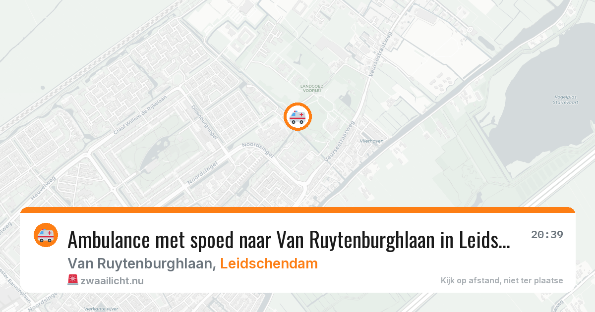 Ambulance met spoed naar Van Ruytenburghlaan in Leidschendam — 22 jan 2026