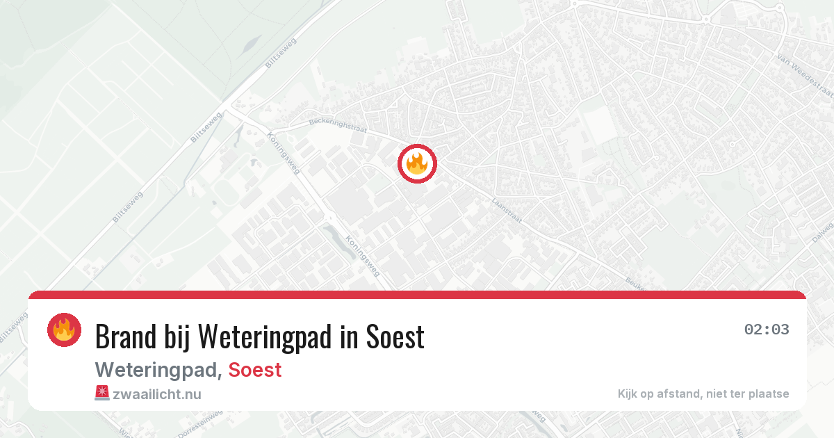 Brand bij Weteringpad in Soest — 10 jul 2026