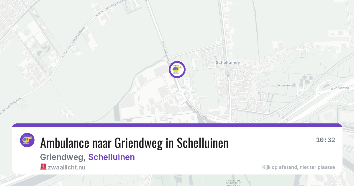 Ambulance naar Griendweg in Schelluinen — 3 jun 2026