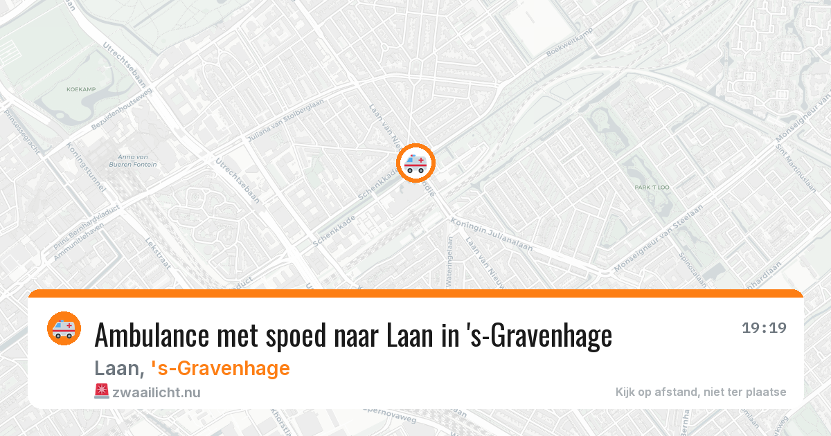 Ambulance met spoed naar Laan in 's-Gravenhage — 9 apr 2026