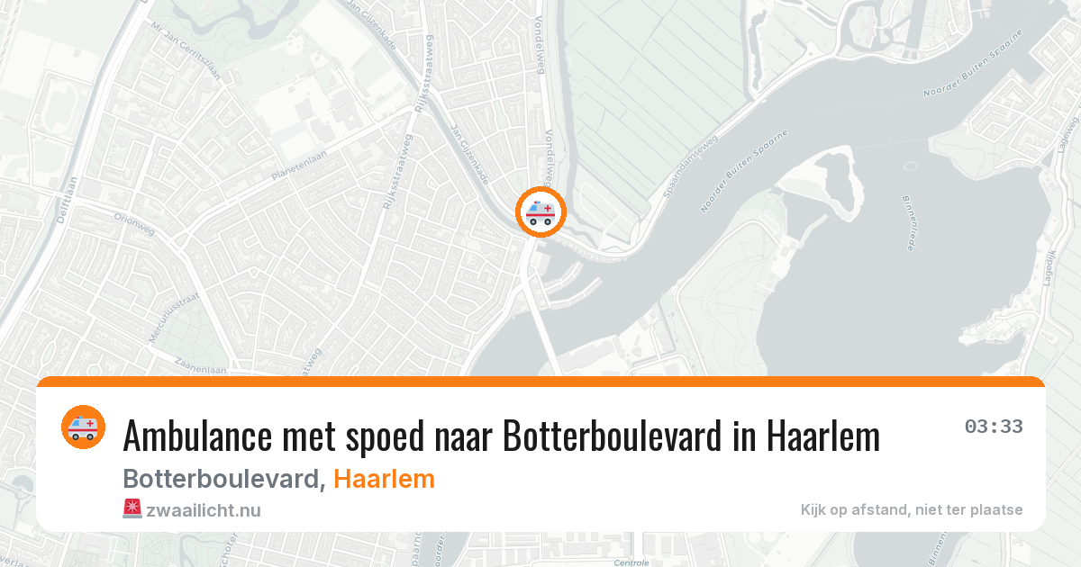 Ambulance met spoed naar Botterboulevard in Haarlem — 18 jan 2026