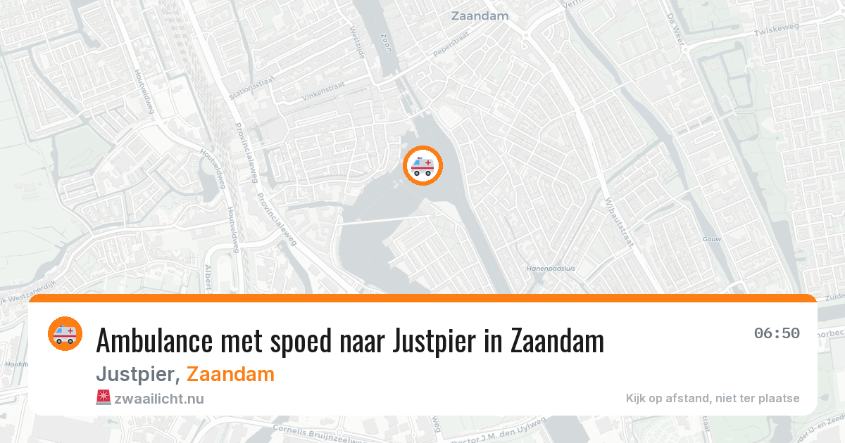 Ambulance met spoed naar Justpier in Zaandam — 17 jan 2026