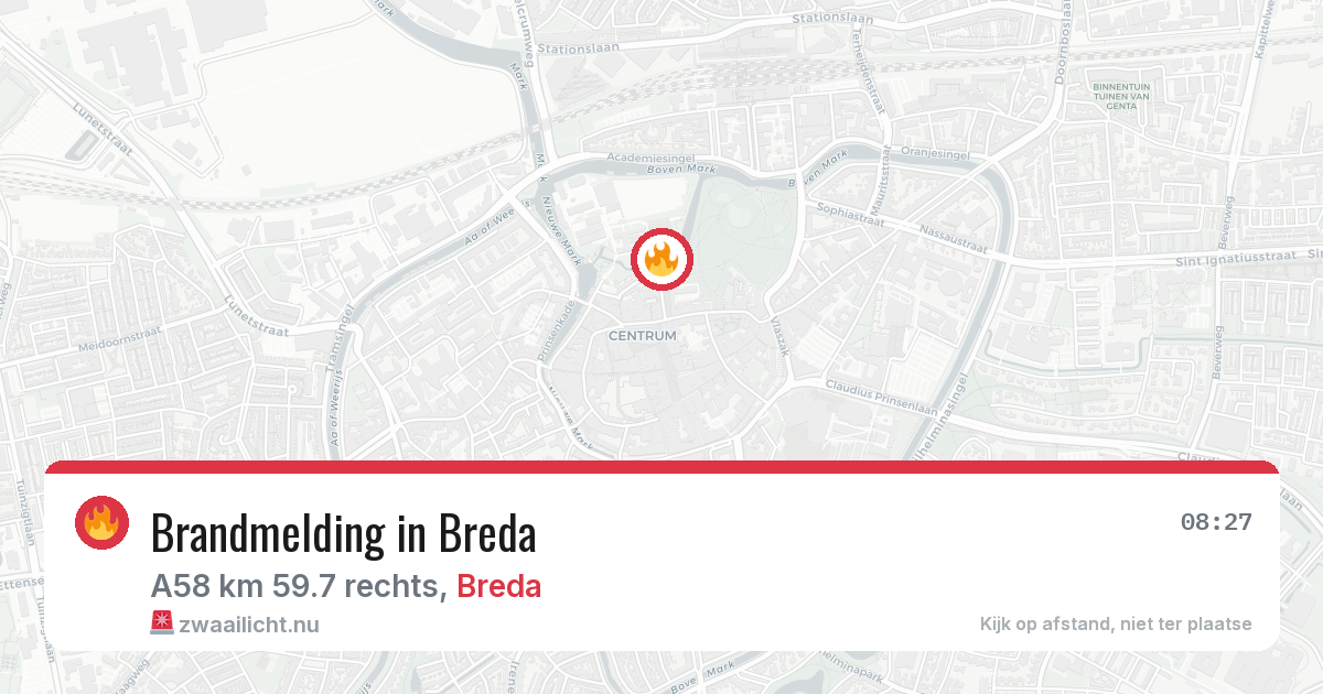 Brandmelding in Breda — 13 jul 2026