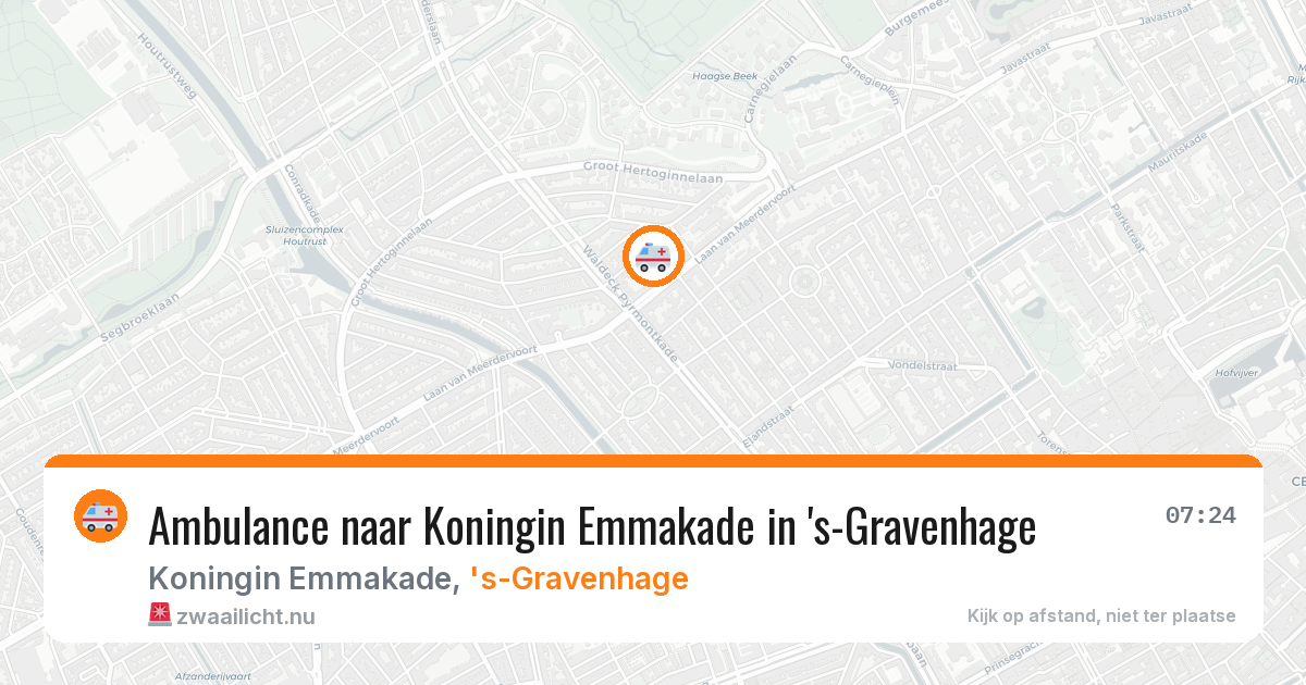 Ambulance naar Koningin Emmakade in 's-Gravenhage — 5 jun 2026