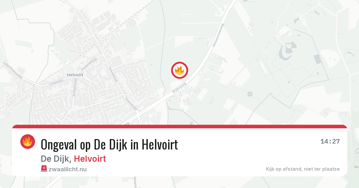 Ongeval op De Dijk in Helvoirt — 3 jun 2026