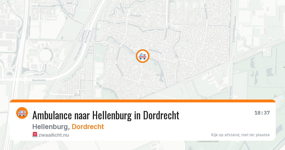 Ambulance naar Hellenburg in Dordrecht — 5 jun 2026