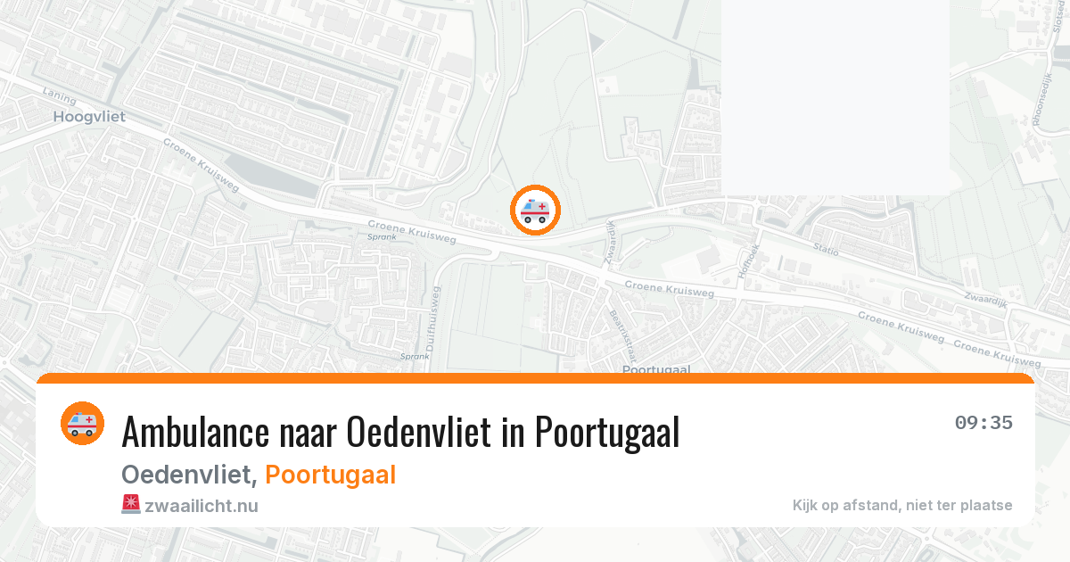 Ambulance naar Oedenvliet in Poortugaal — 10 jul 2026