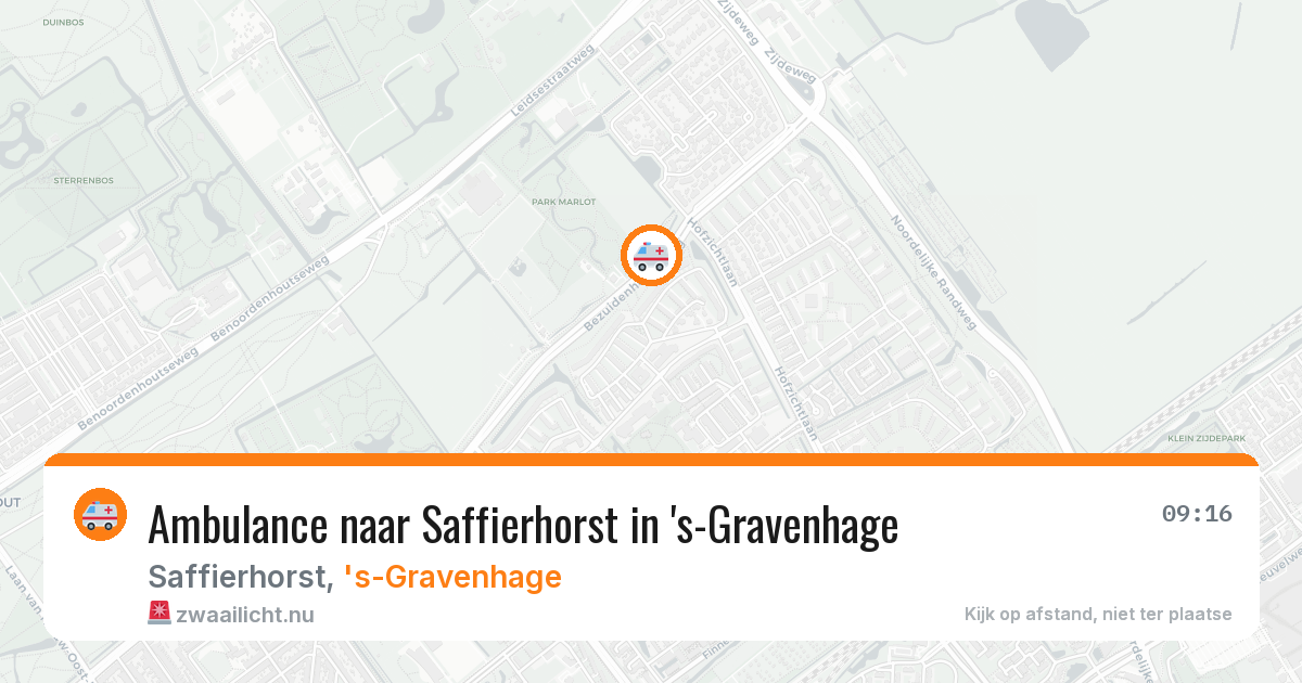 Ambulance naar Saffierhorst in 's-Gravenhage — 26 jul 2026