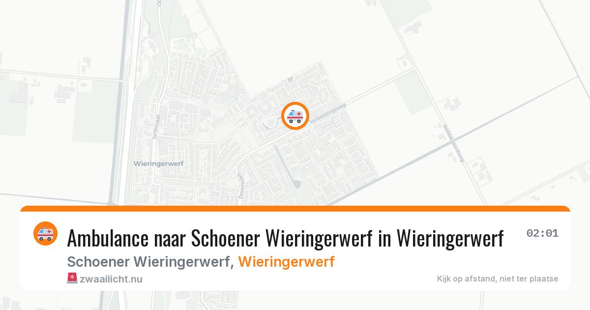 Ambulance naar Schoener Wieringerwerf in Wieringerwerf — 8 jul 2026