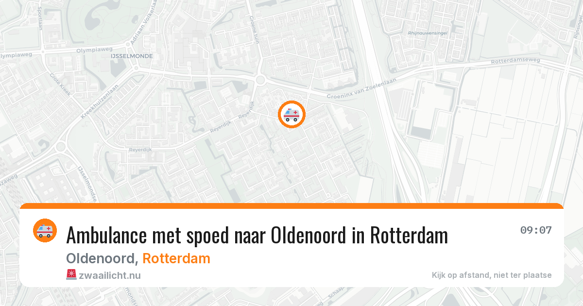 Ambulance met spoed naar Oldenoord in Rotterdam — 5 jun 2026