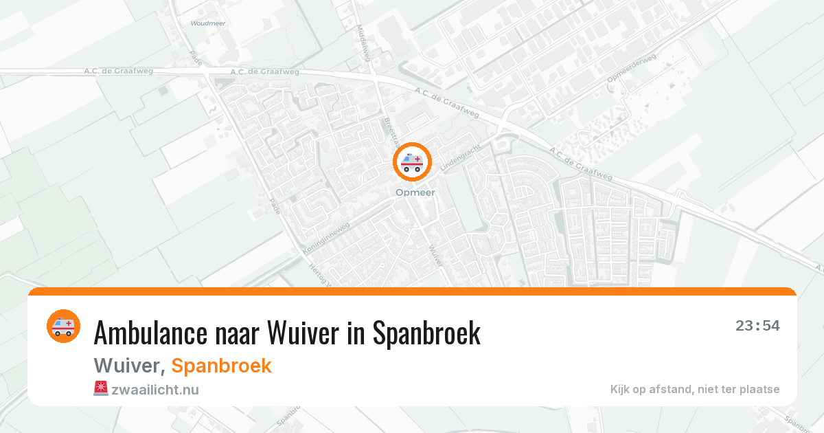 Ambulance naar Wuiver in Spanbroek — 17 jul 2026