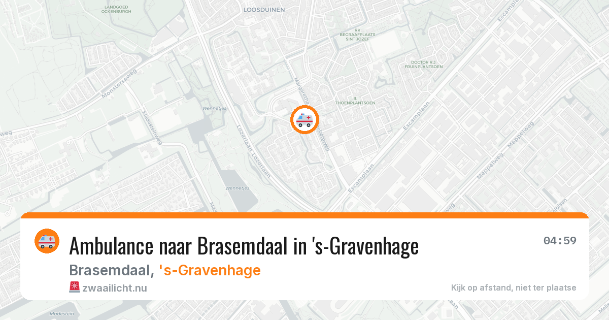 Ambulance naar Brasemdaal in 's-Gravenhage — 23 jul 2026