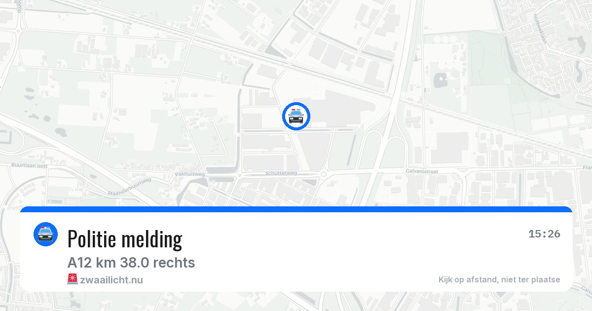 Politie melding — 21 jul 2026 | 🚨 Zwaailicht.nu
