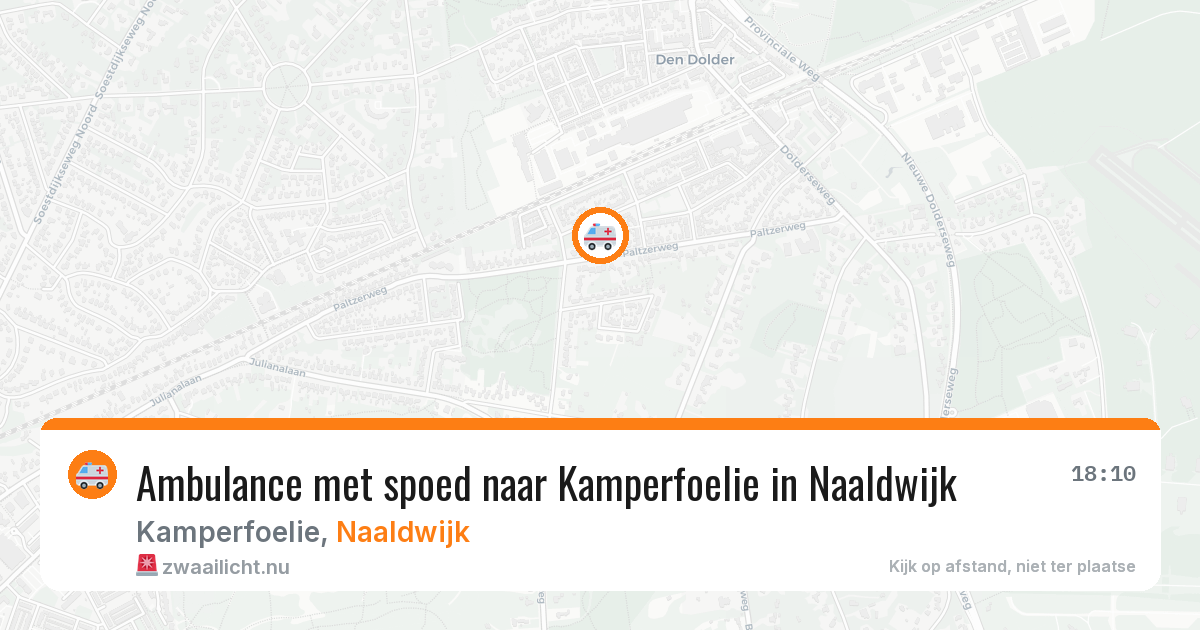 Ambulance met spoed naar Kamperfoelie in Naaldwijk — 26 jan 2026