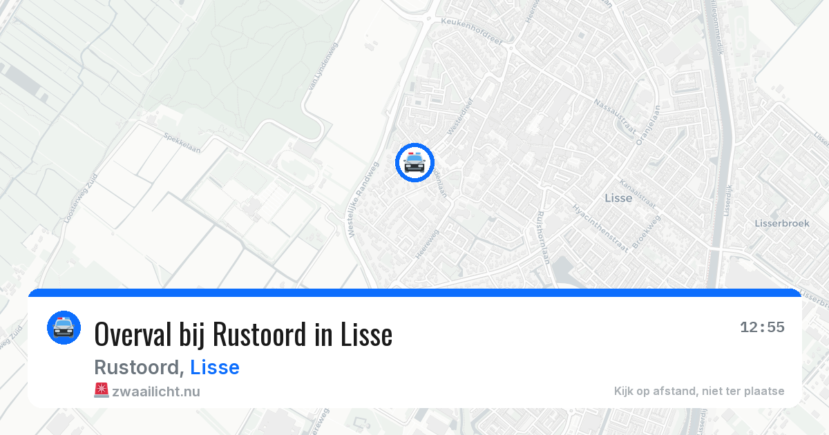 Overval bij Rustoord in Lisse — 16 jul 2026