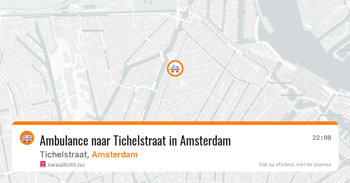 Ambulance naar Tichelstraat in Amsterdam — 17 jul 2026