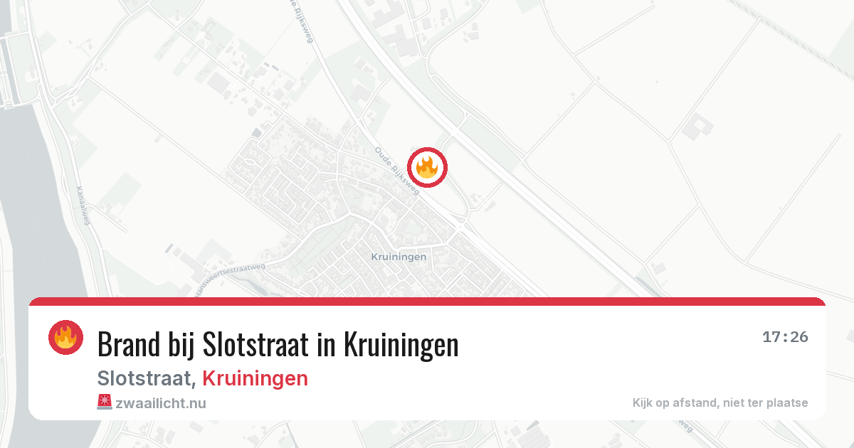 Brand bij Slotstraat in Kruiningen — 4 mrt 2026