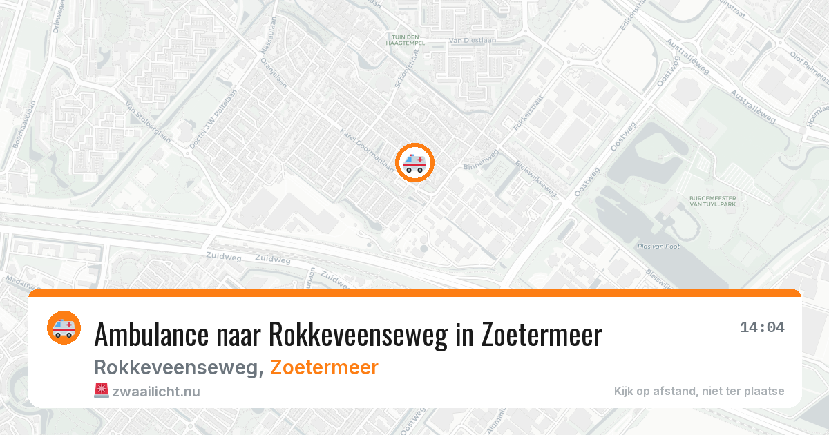 Ambulance naar Rokkeveenseweg in Zoetermeer — 30 mei 2026
