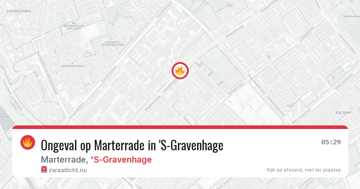 Ongeval op Marterrade in 'S-Gravenhage — 3 mrt 2026
