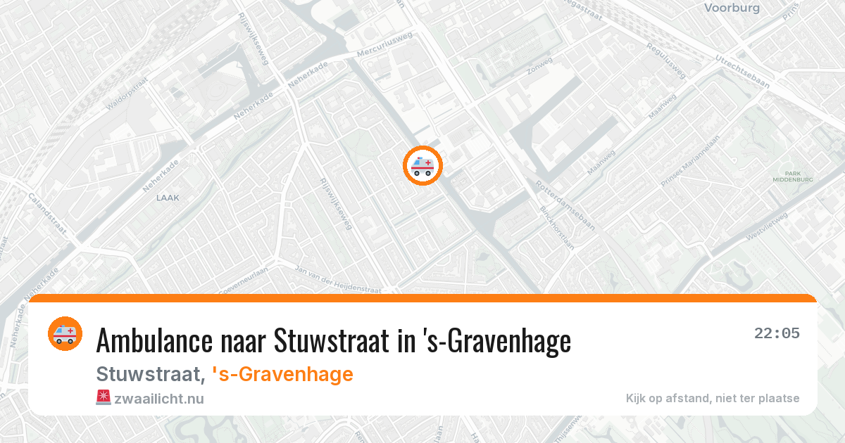 Ambulance naar Stuwstraat in 's-Gravenhage — 23 mei 2026