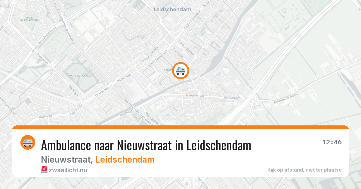 Ambulance naar Nieuwstraat in Leidschendam — 29 mei 2026