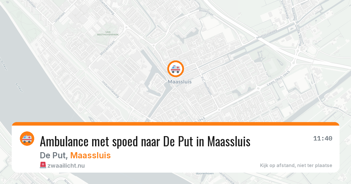 Ambulance met spoed naar De Put in Maassluis — 18 mrt 2026