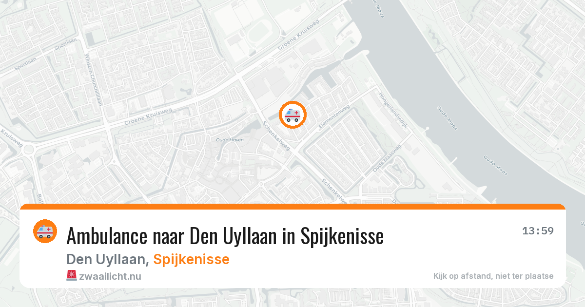 Ambulance naar Den Uyllaan in Spijkenisse — 13 jul 2026