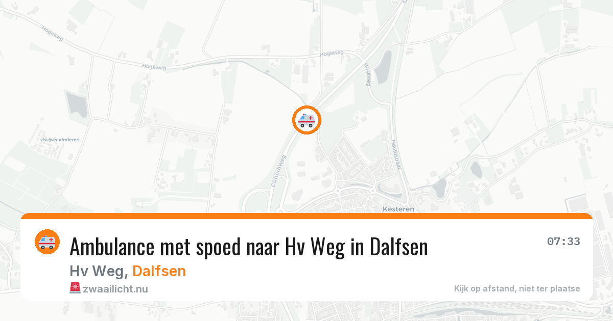 Ambulance met spoed naar Hv Weg in Dalfsen — 4 feb 2026