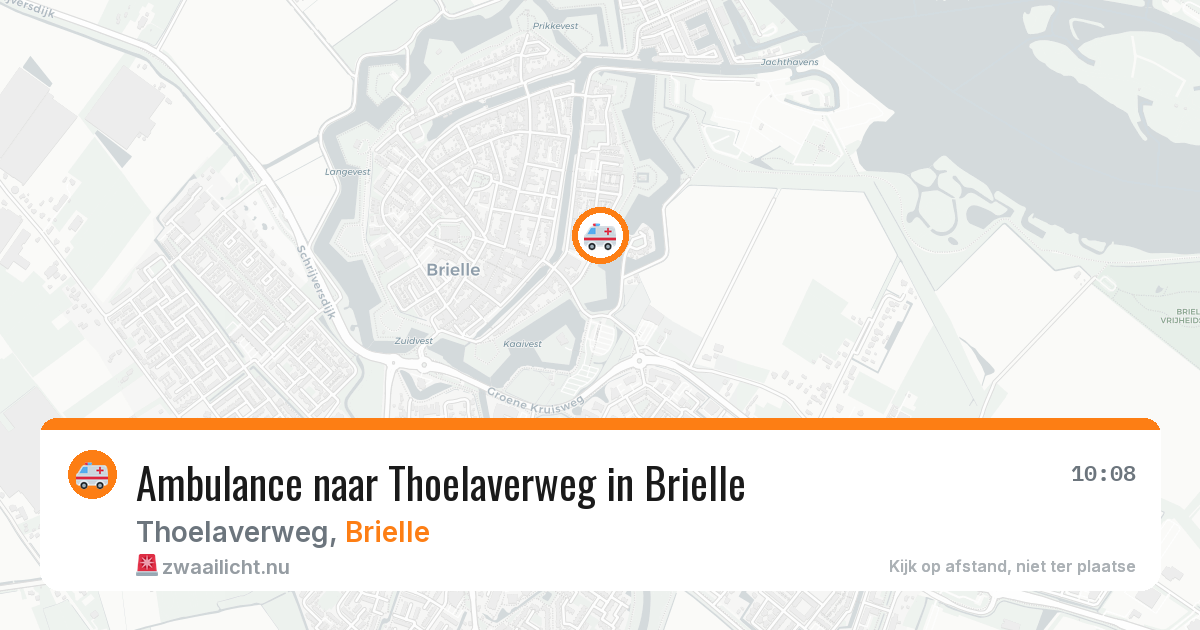 Ambulance naar Thoelaverweg in Brielle — 10 jun 2026