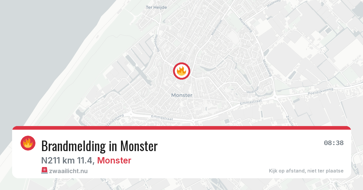 Brandmelding in Monster — 27 mei 2026