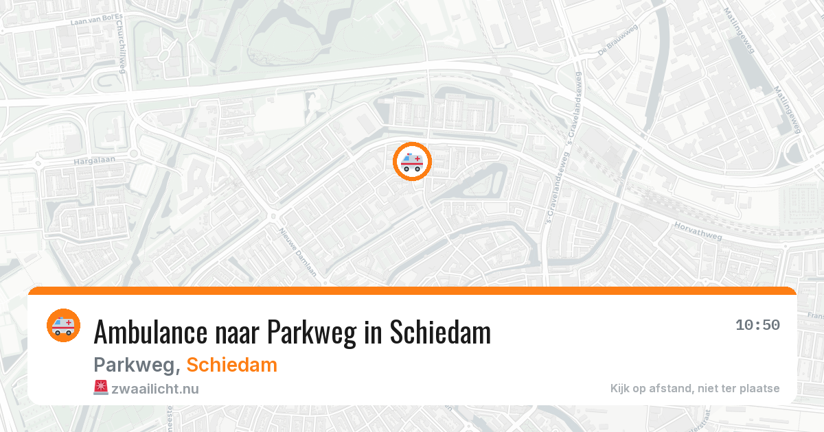 Ambulance naar Parkweg in Schiedam — 24 jul 2026