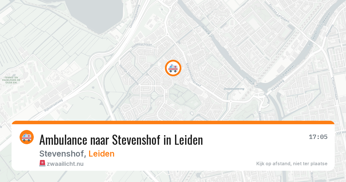 Ambulance naar Stevenshof in Leiden — 8 mei 2026