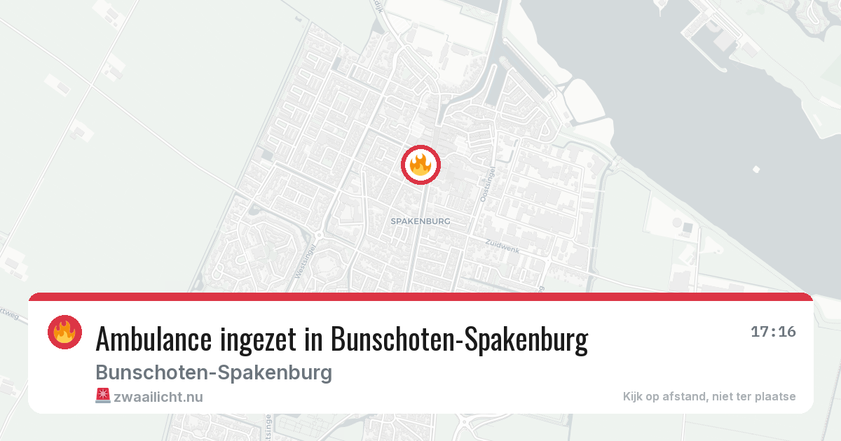 Ambulance ingezet in Bunschoten-Spakenburg — 18 mrt 2026