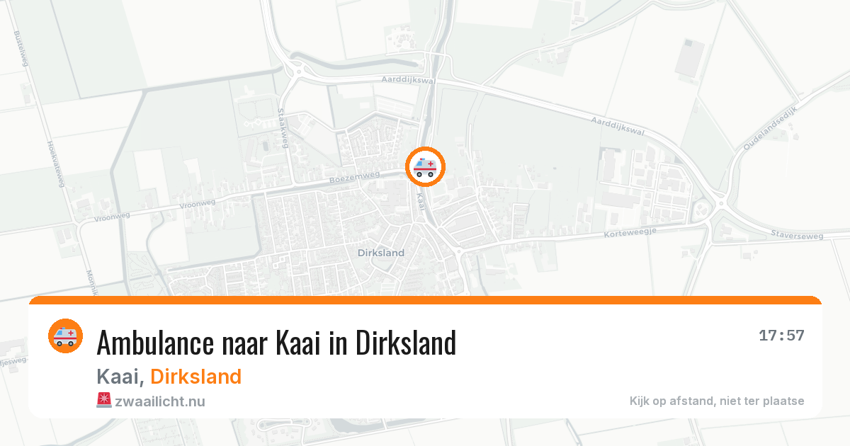 Ambulance naar Kaai in Dirksland — 28 mei 2026