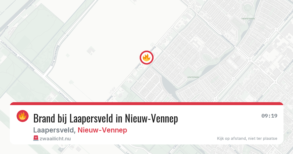 Brand bij Laapersveld in Nieuw-Vennep — 5 jun 2026