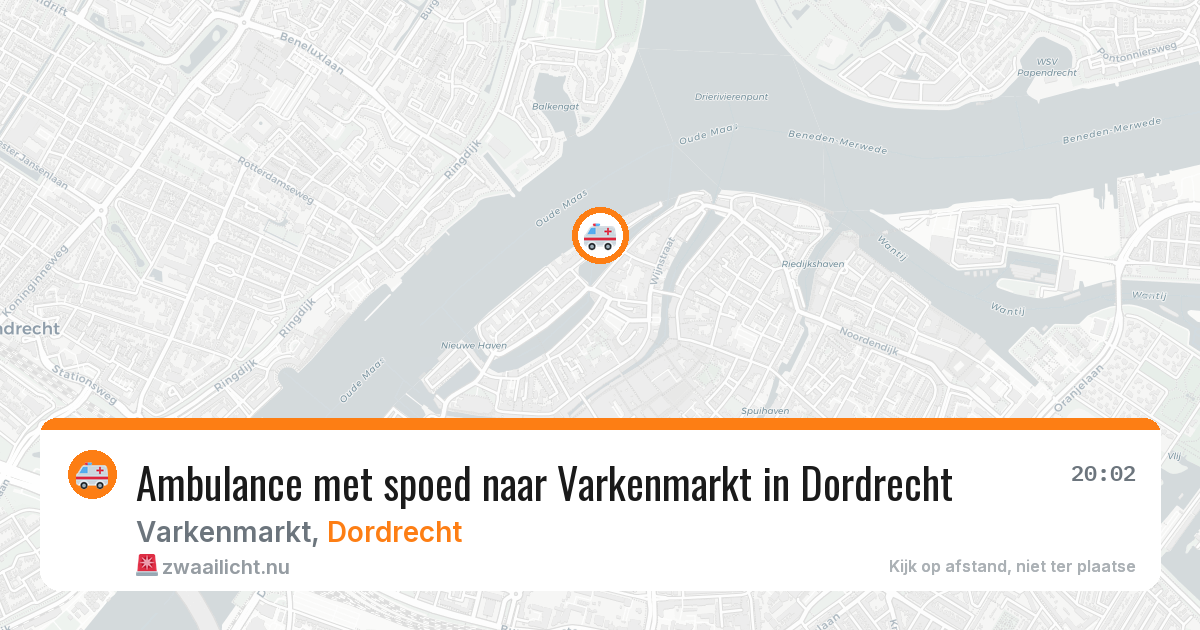 Ambulance met spoed naar Varkenmarkt in Dordrecht — 25 jan 2026