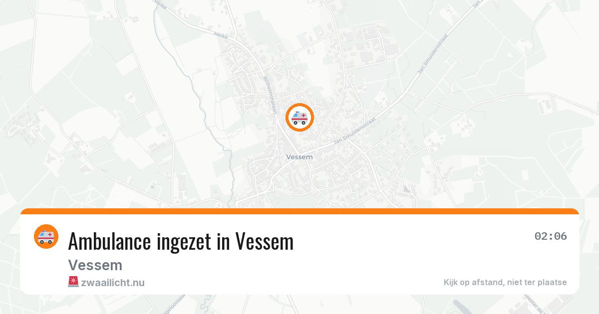 Ambulance ingezet in Vessem — 2 jul 2026