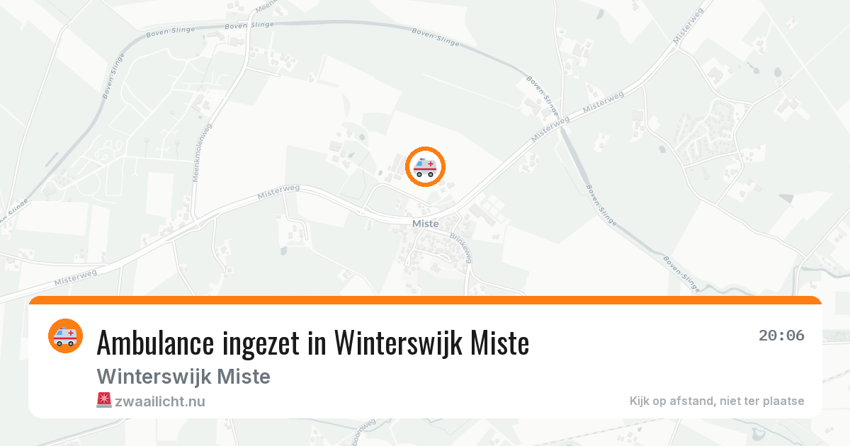 Ambulance ingezet in Winterswijk Miste — 9 jun 2026