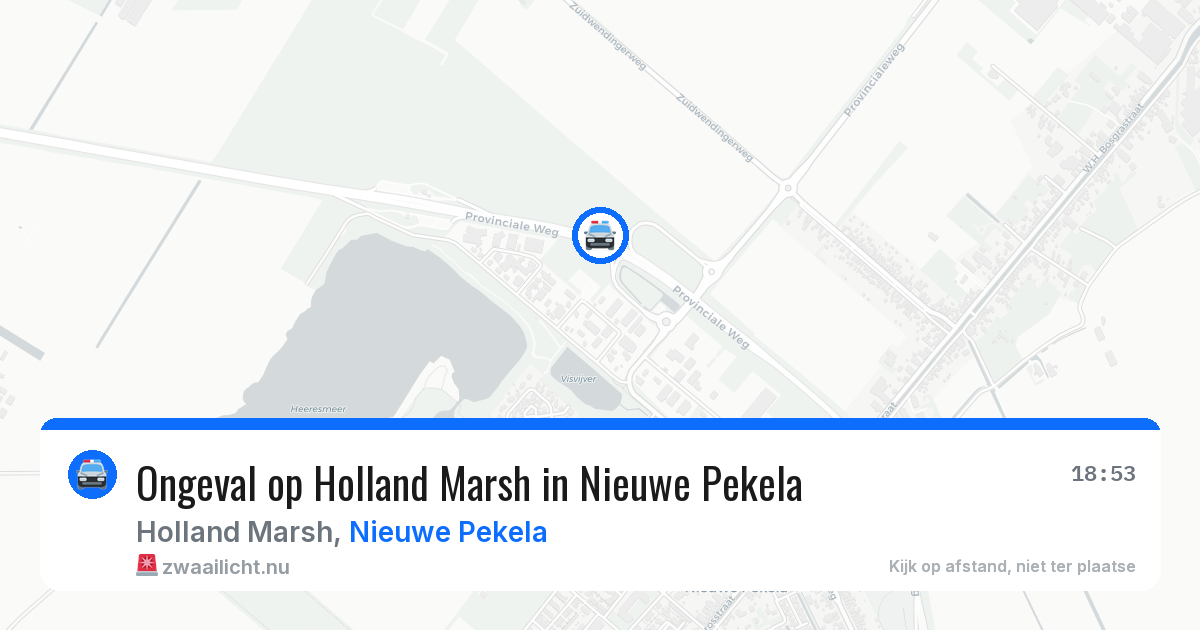 Ongeval op Holland Marsh in Nieuwe Pekela — 21 mrt 2026