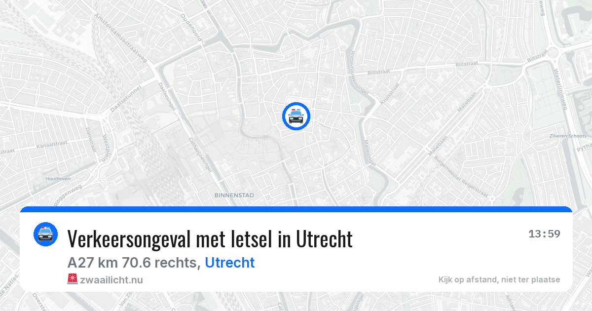 Verkeersongeval met letsel in Utrecht — 18 jan 2026