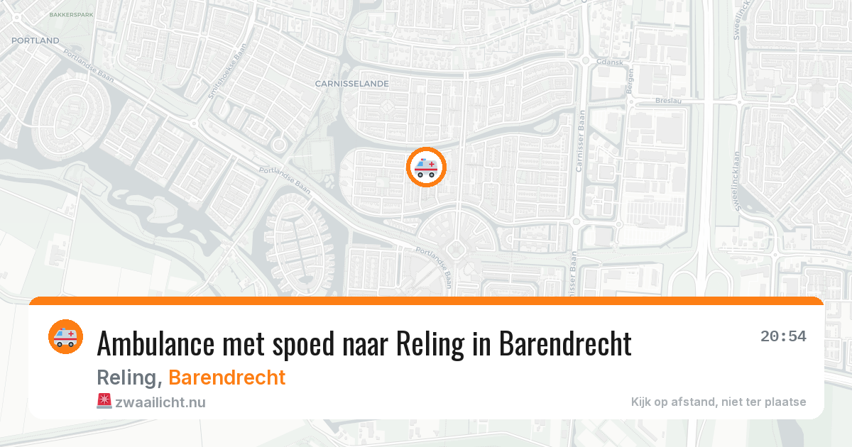 Ambulance met spoed naar Reling in Barendrecht — 15 jul 2026
