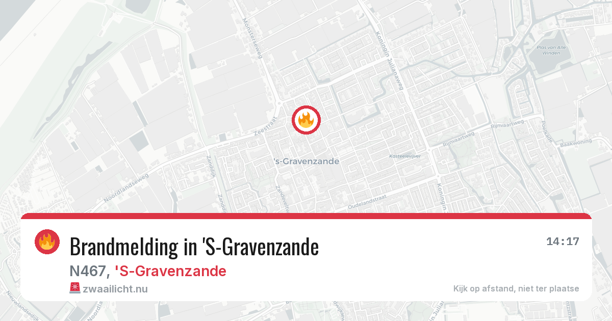 Brandmelding in 'S-Gravenzande — 15 jul 2026