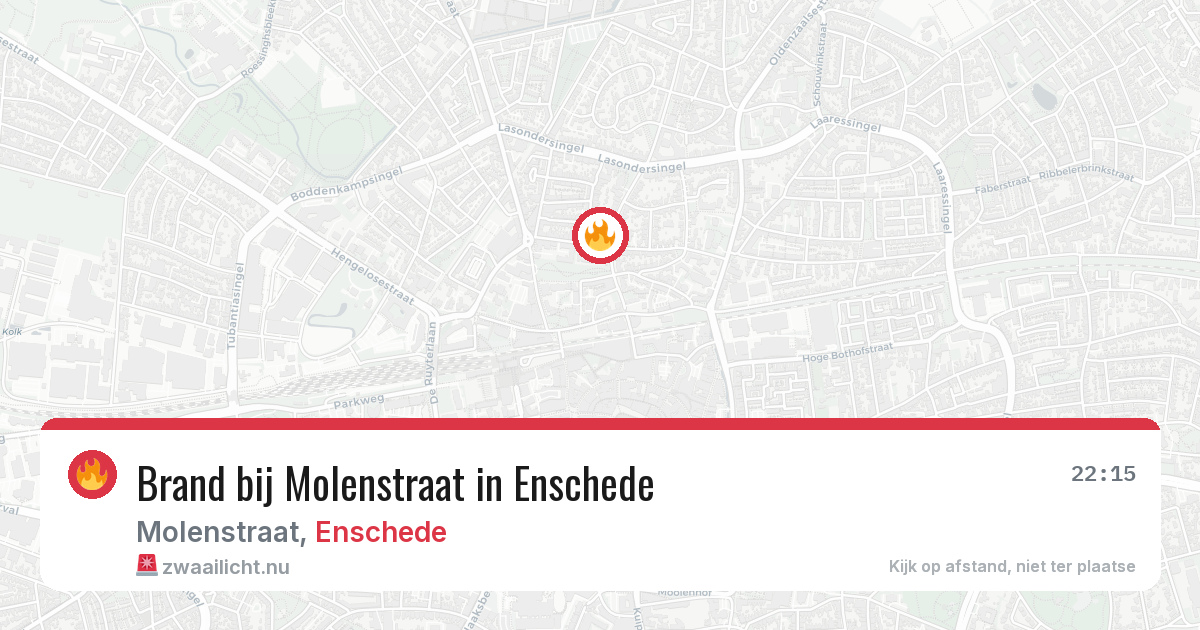 Brand bij Molenstraat in Enschede — 7 jul 2026